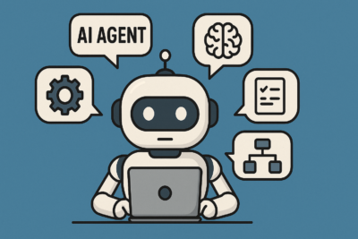 ai agent robot illustration
